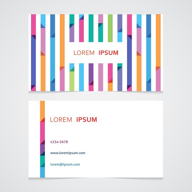 明亮的带条纹的无缝名片图片下载