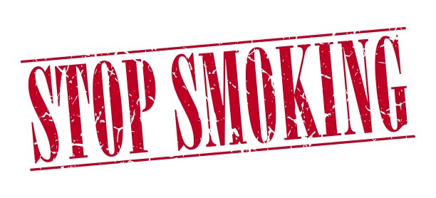 停止吸烟红色垃圾复古邮票孤立上图片下载