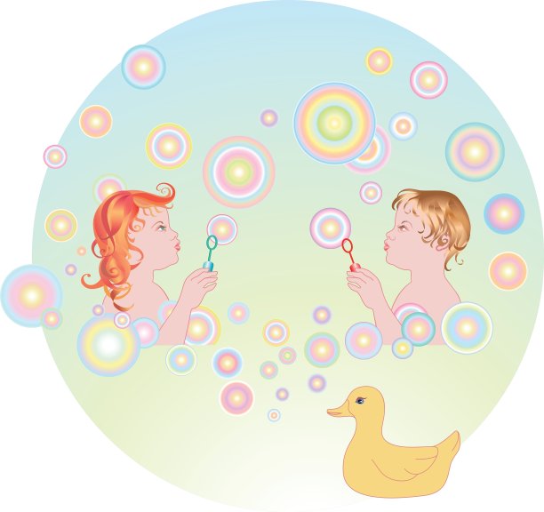 吹泡泡图片下载