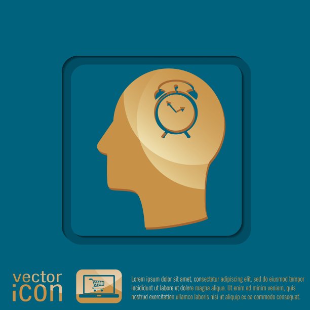 偶像头认为剪影人和他的思想图片下载