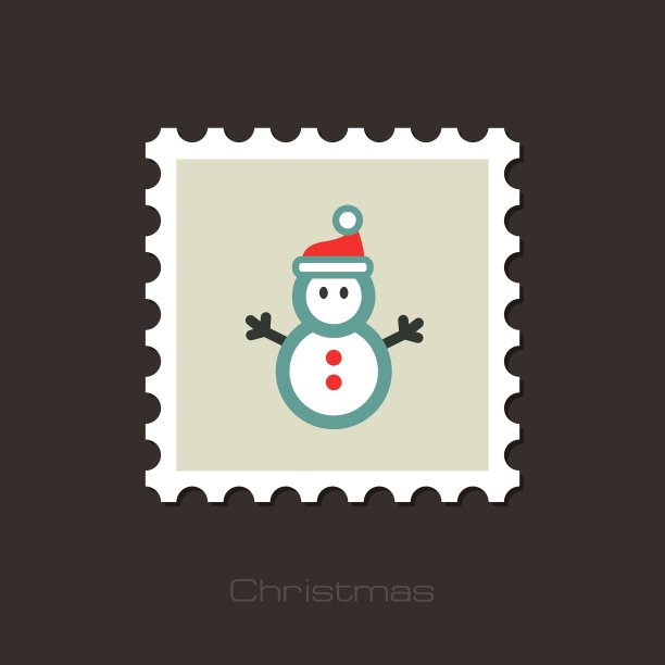 雪人平邮票图片下载
