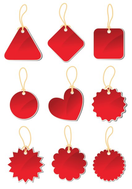 标签形状集图片下载