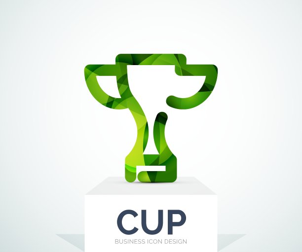 抽象彩色标志设计杯图片下载