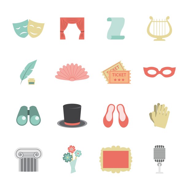 剧院图标平图片下载