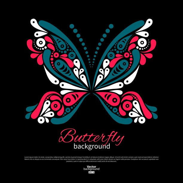 美丽的蝴蝶背景图片下载