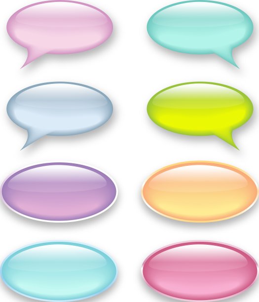 彩色背景下的气泡图片下载