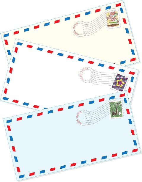 航空邮件信封图片下载