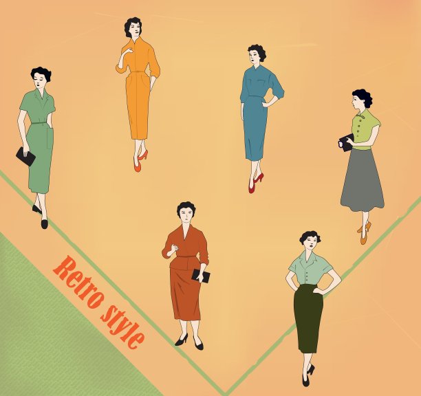 复古时尚图片下载