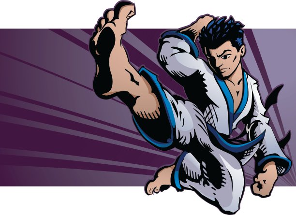 空手道踢图片下载