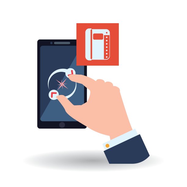 智能手机设计应用程序图标白色背景图片下载