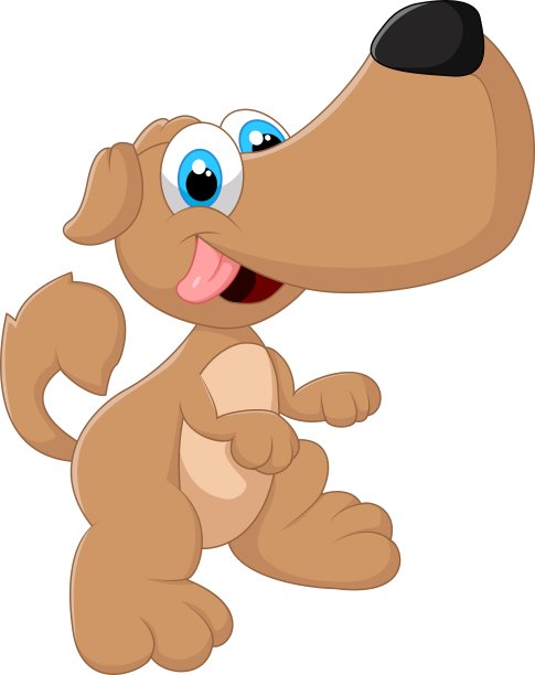 可爱的狗摆姿势图片下载