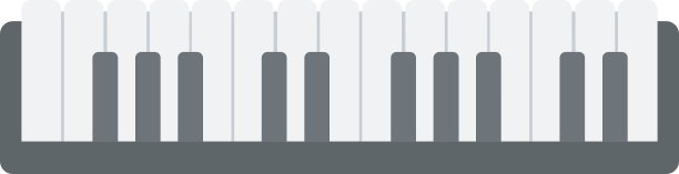 俯视图的钢琴键盘图片下载