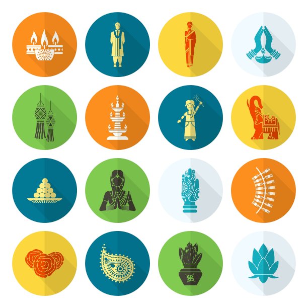 排灯节印度节日图标图片下载