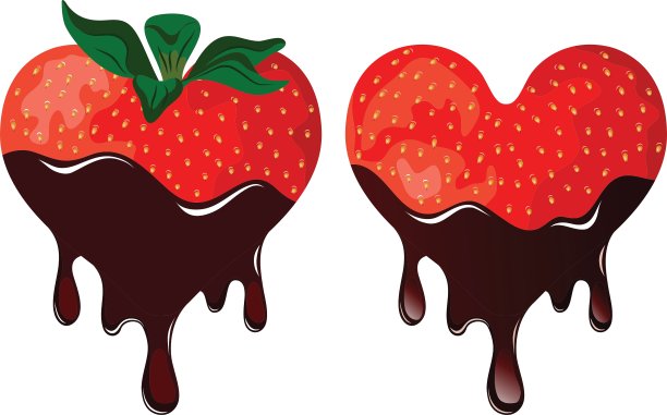 草莓巧克力中图片下载