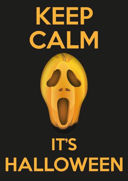 背景:保持冷静面对南瓜的恐惧图片下载