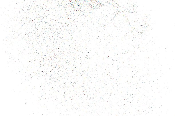 白色矩形上的五彩纸屑图片下载