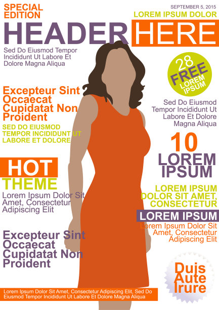 杂志模板图片下载