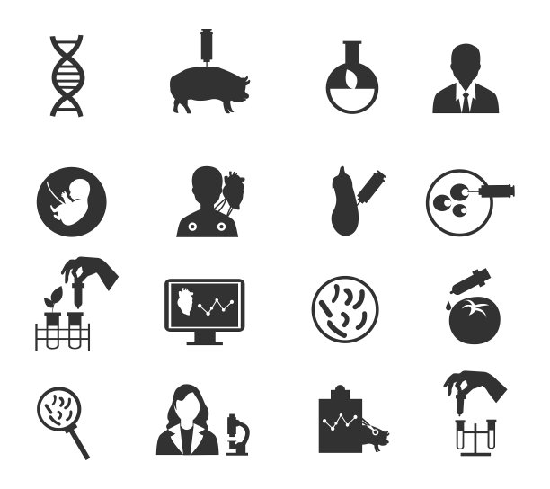生物科技图标合集图片下载