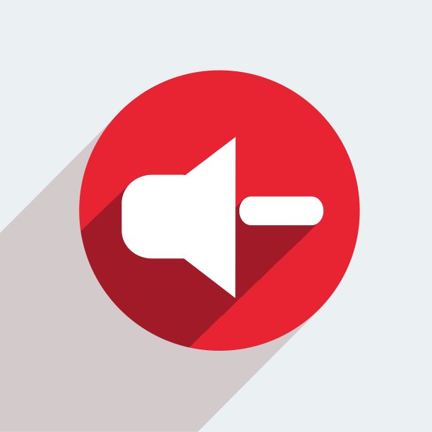 红色圆圈图标在灰色背景Eps10图片下载