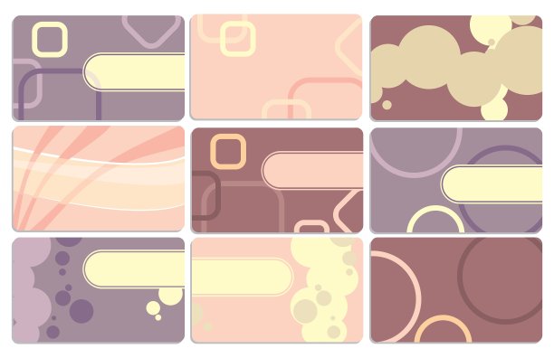 一套可爱的名片图片下载