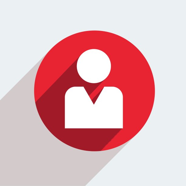 红色圆圈图标在灰色背景Eps10图片下载