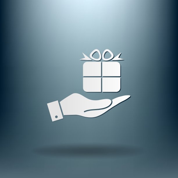 手握节日礼盒图标图片下载