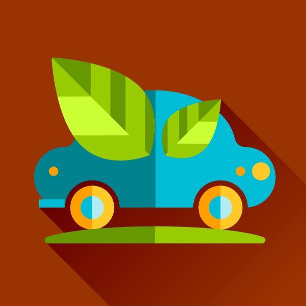 走生态绿色平坦图标图片下载