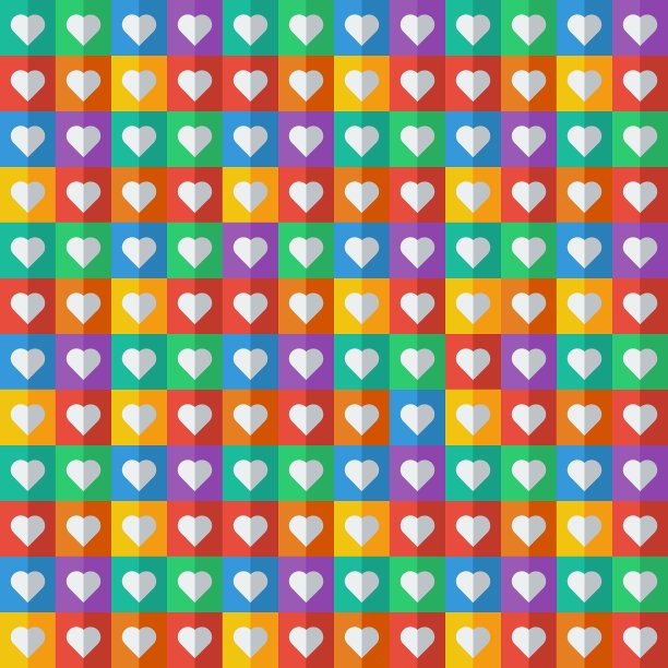 抽象几何图案彩色方块图片下载