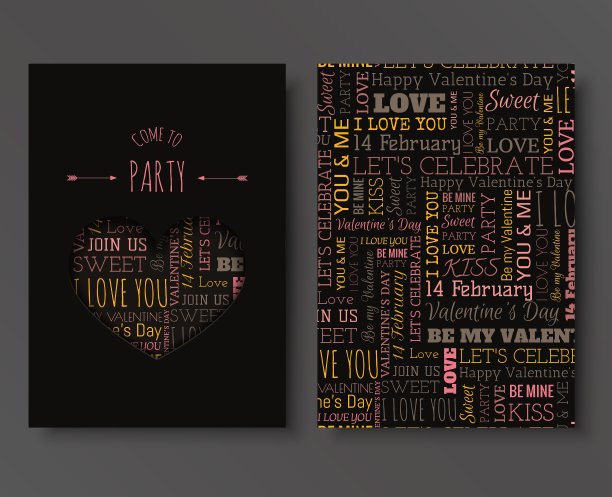 情人节邀请函图片下载