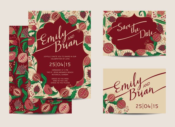 婚礼卡片图片下载