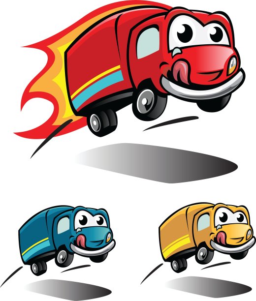 微笑的卡车图片下载