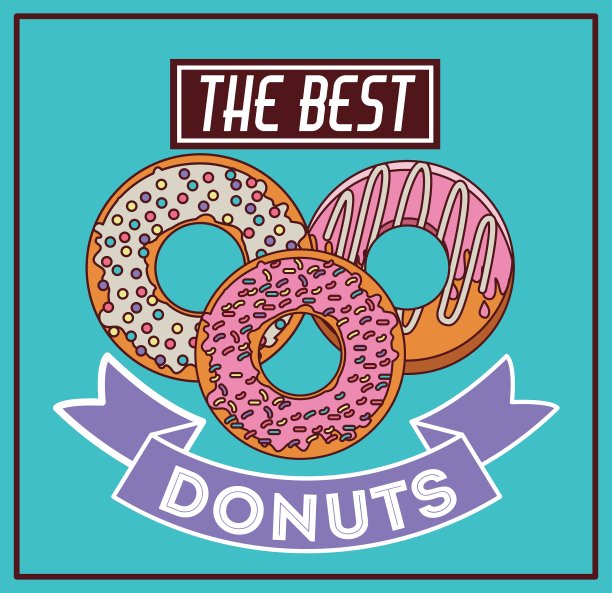 甜甜圈店设计图片下载