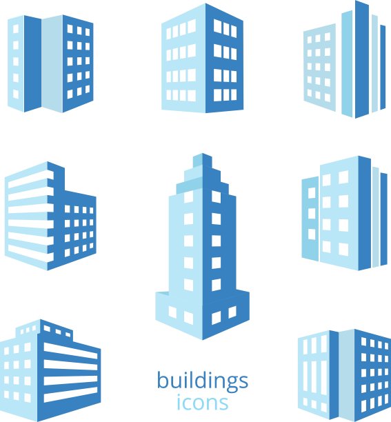 建筑图标图片下载