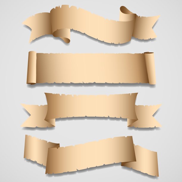 旧横幅和丝带图片下载