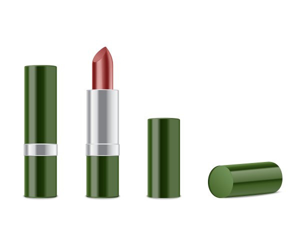 红色唇膏孤立在白色背景上图片下载