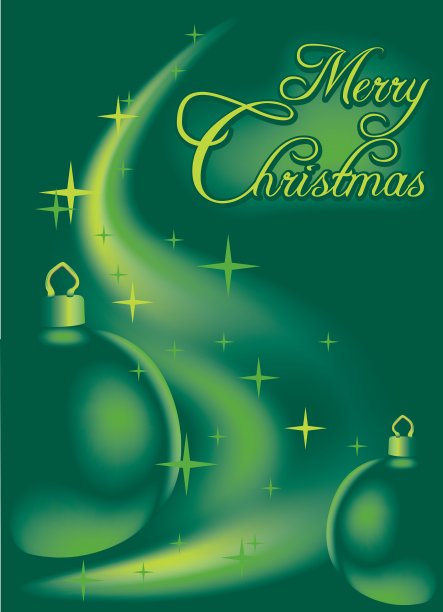 绿色圣诞抽象图片下载