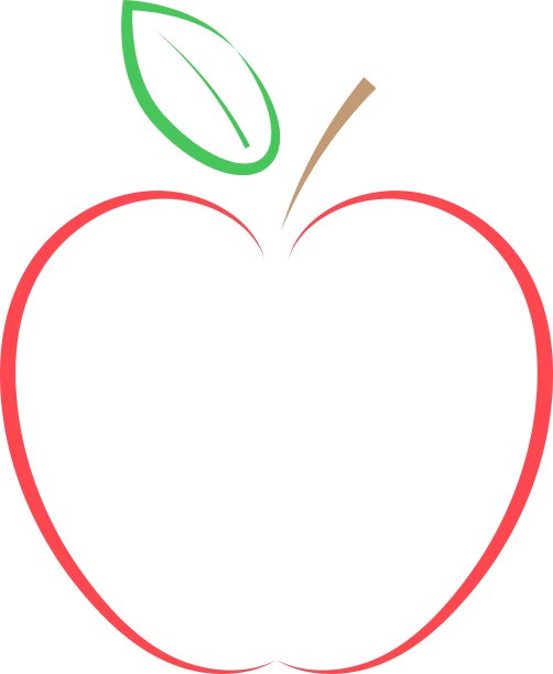 白色背景上的红苹果图片下载