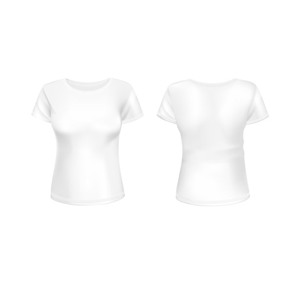 白人女性t恤图片下载