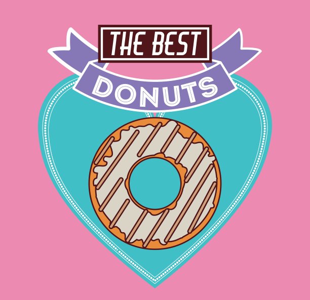甜甜圈店设计图片下载