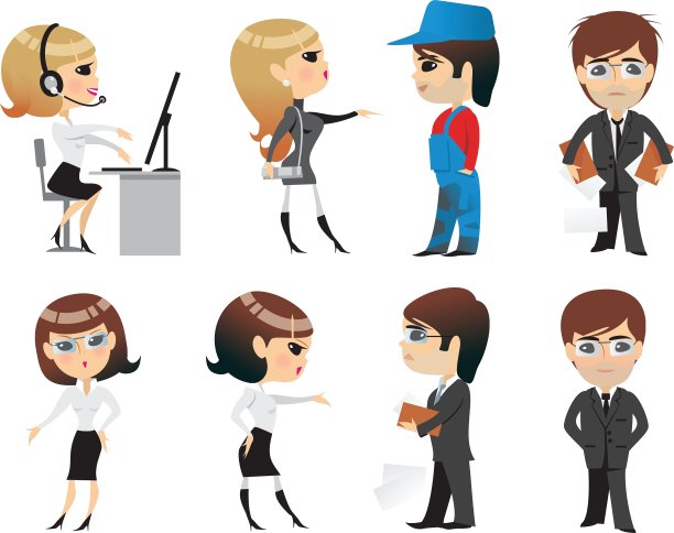 职业办公室字符图片下载