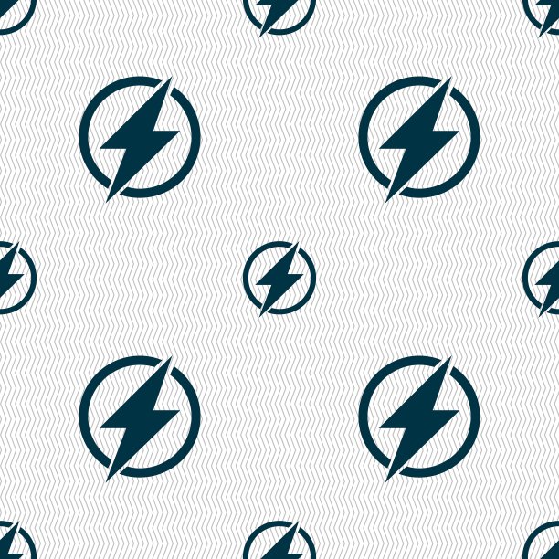 照片闪光标志图标闪电符号无缝图片下载