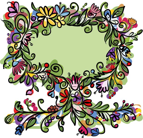 花树与框架为您的文本图片下载