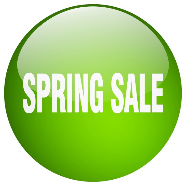 春季销售绿圆凝胶隔离按钮图片下载