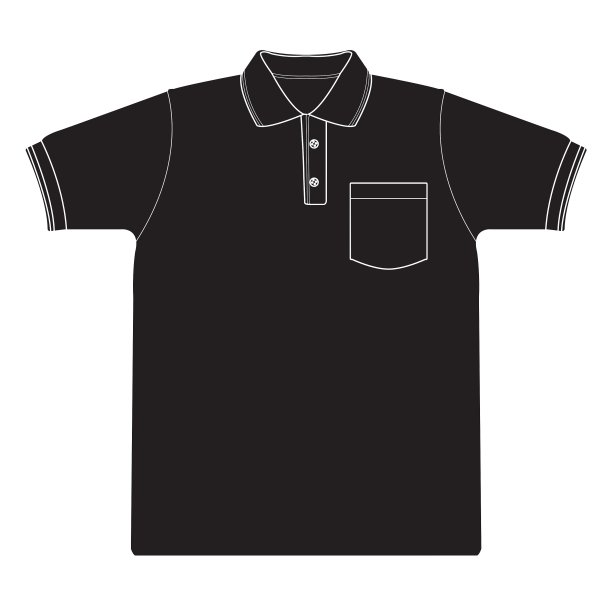 马球衬衫轮廓图片下载