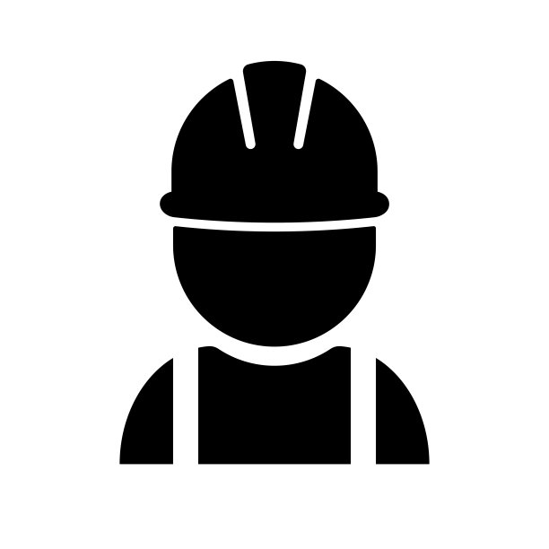 建筑工人或工程师头像图标图片下载