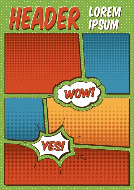 漫画模板图片下载