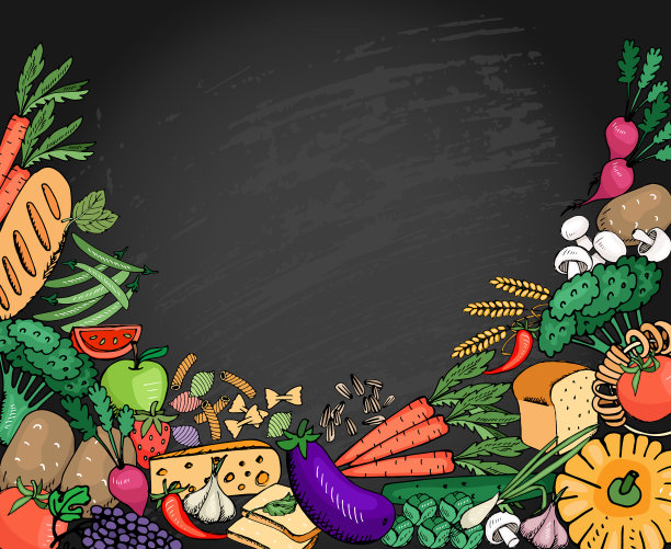 食物背景意大利菜单与文字空间图片下载