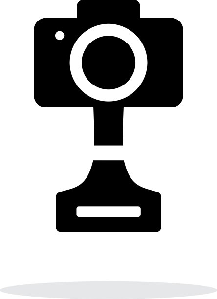 单反照片奖简单的图标上的白色背景图片下载