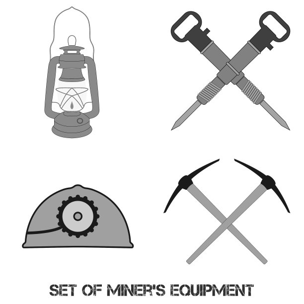 矿用工具集合图片下载