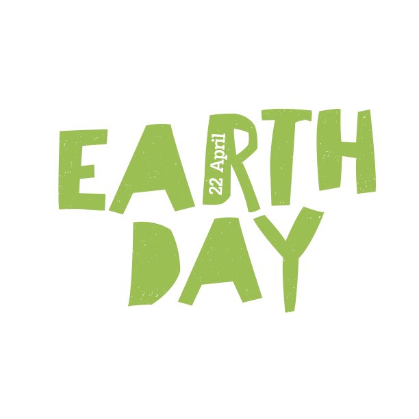 地球日标志4月22日文字Grunge纹理图片下载